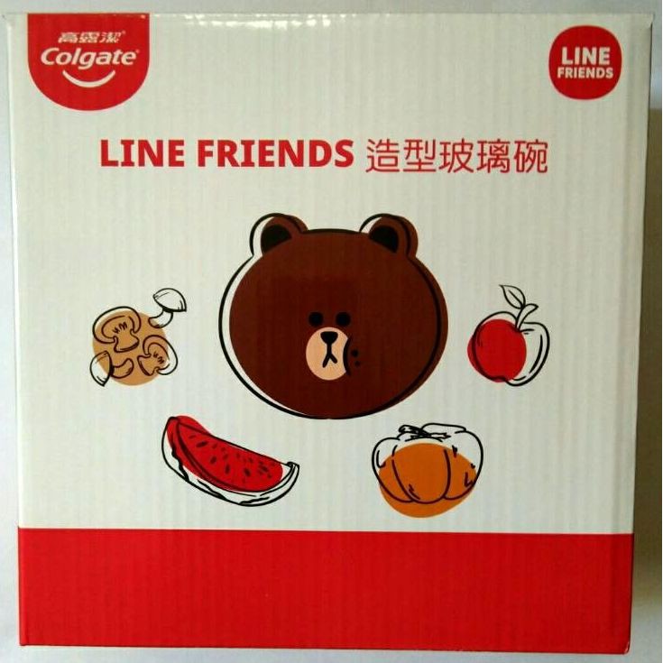 LINE FRIENDS造型玻璃碗