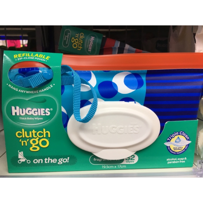 [預購] 好奇Huggies Clutch N Go 隨身濕紙巾包（附濕紙巾32入）