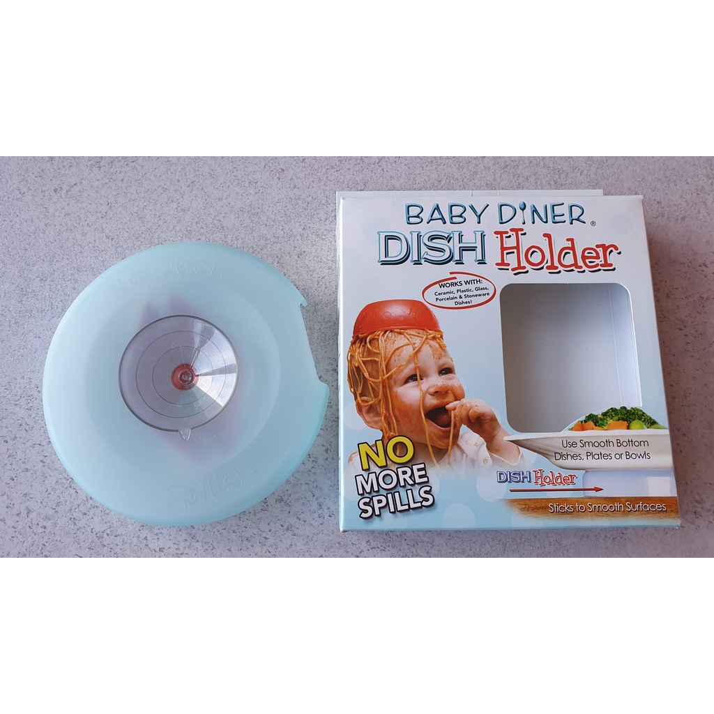 美國BABY DINER - dish holder 強力吸盤架 幼兒用餐 餐盤 二手