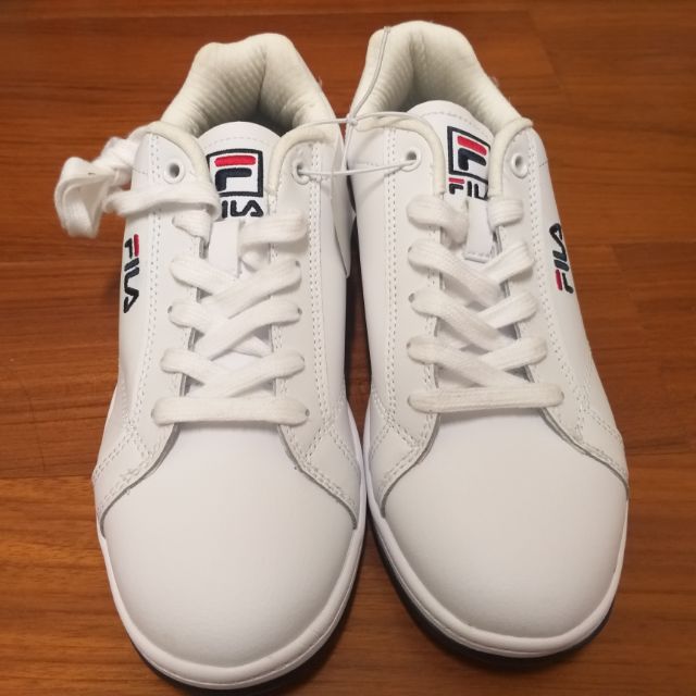【FILA】全新FILA經典款綁帶小白鞋