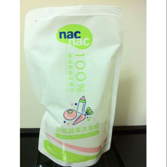 nac nac奶瓶蔬果洗潔精補充包 600ml，