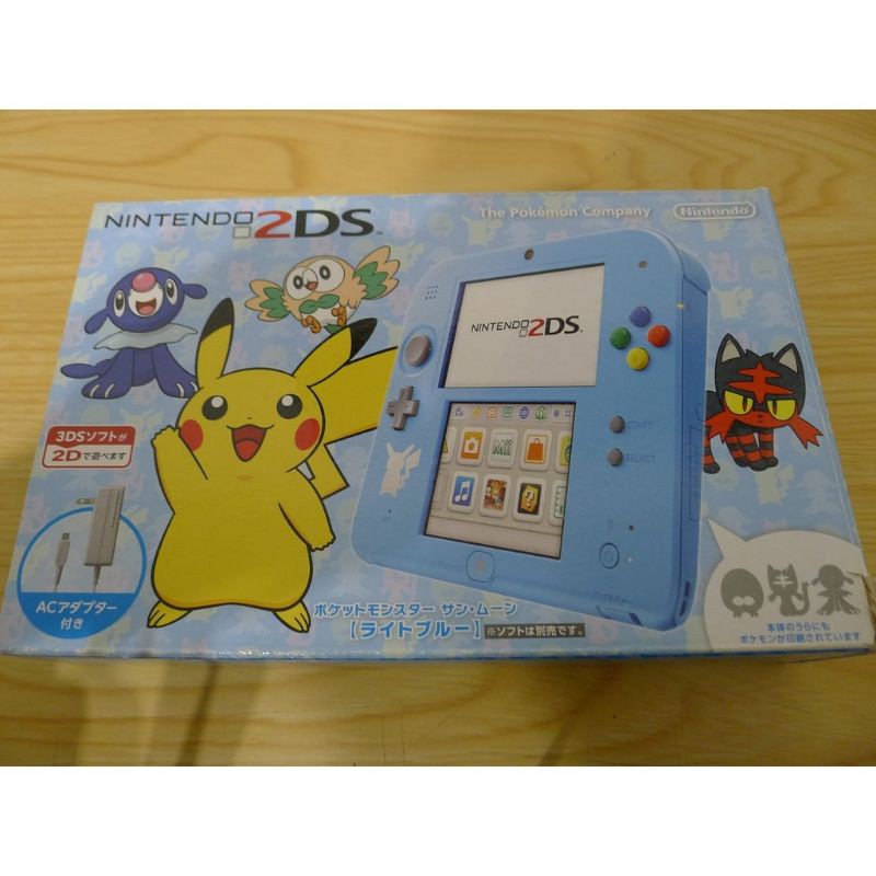 加碼送月版 Nintendo 2ds 寶可夢日月限定機盒書完整內含水晶版贈送收納包 蝦皮購物