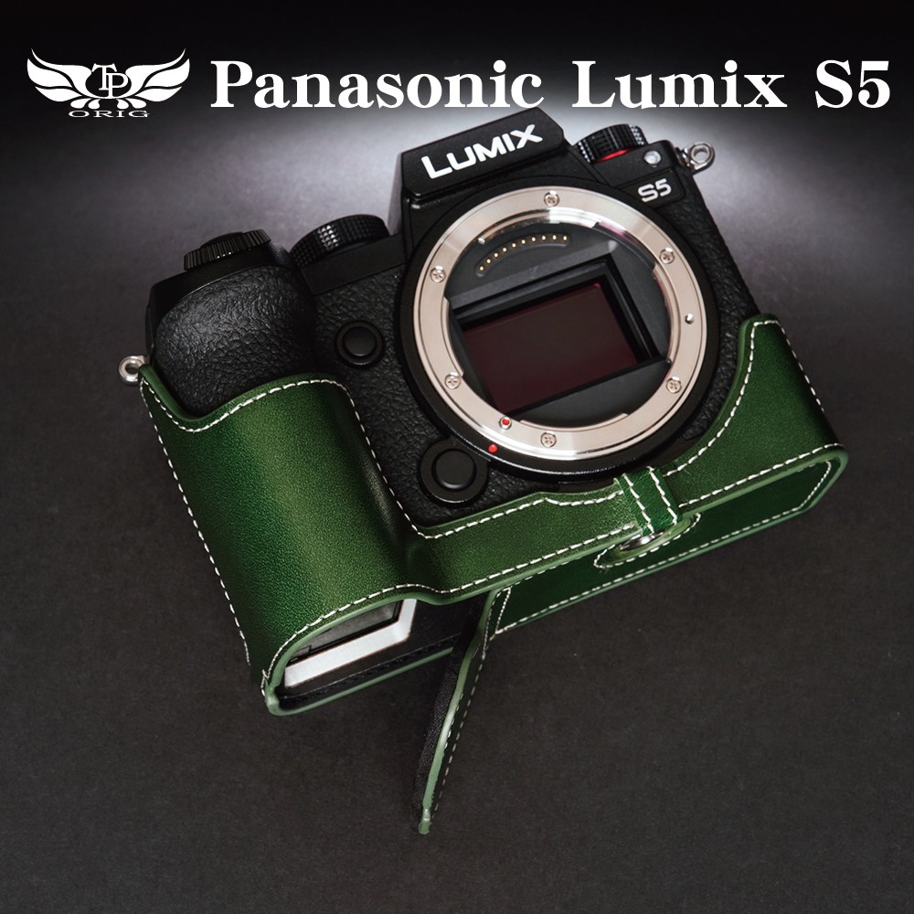 【TP ORIG】相機皮套  適用於  Panasonic Lumix S5   專用 快拆電池
