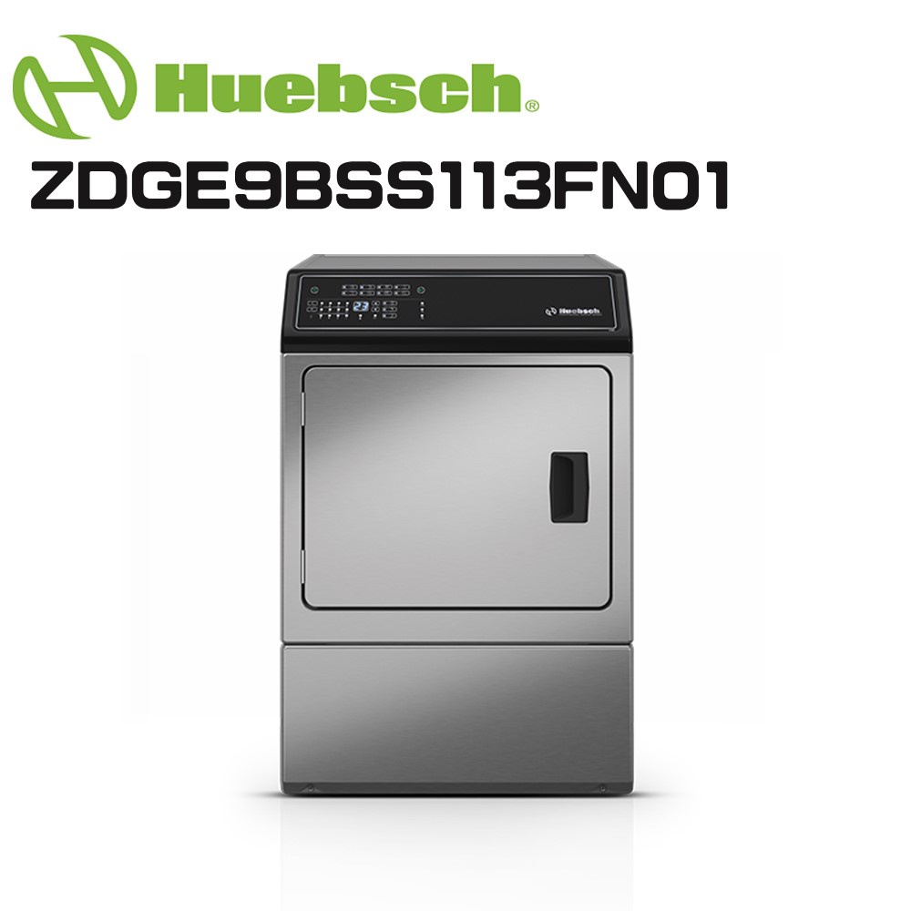 ✿聊聊最便宜✿全台配裝✿全新未拆箱 ZDGE9BSS113FN01【Huebsch優必洗】 美式15公斤瓦斯型烘乾機