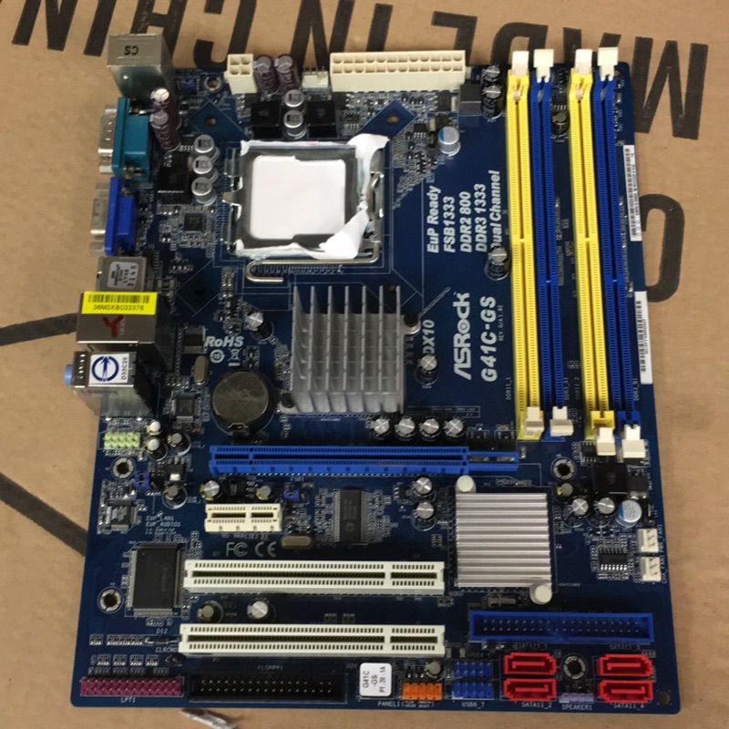 中古asrock g41c-gs d2+d3  775腳位主機板