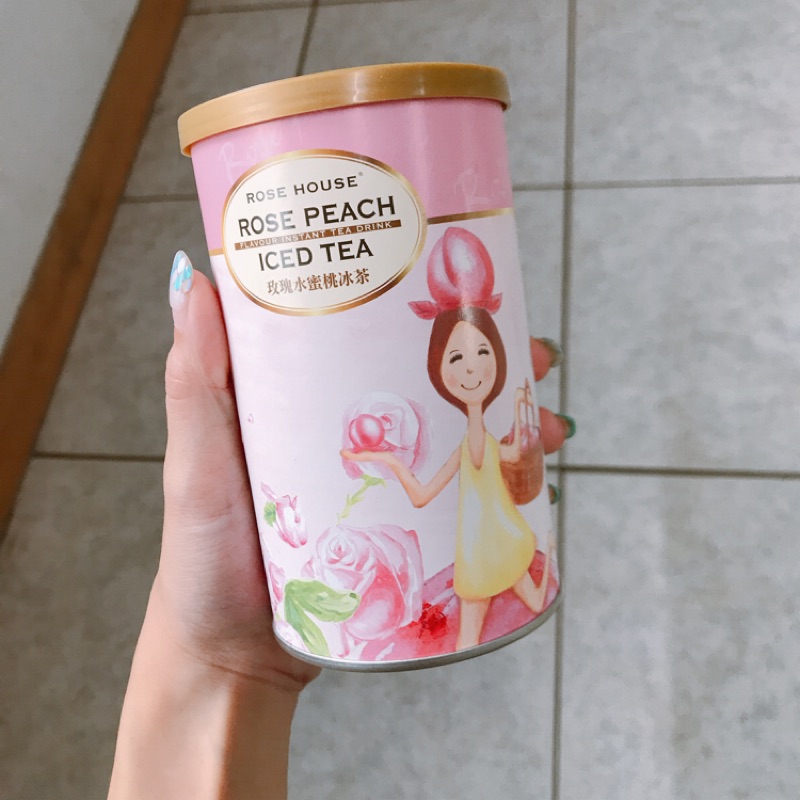 （現貨）古典玫瑰園 玫瑰水蜜桃冰茶 粉末沖泡型 花茶 好喝解渴順口