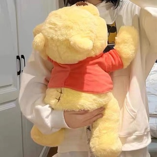 噗噗小熊毛絨玩具公仔迪士尼小熊維尼玩偶床上陪睡抱枕生日禮物女