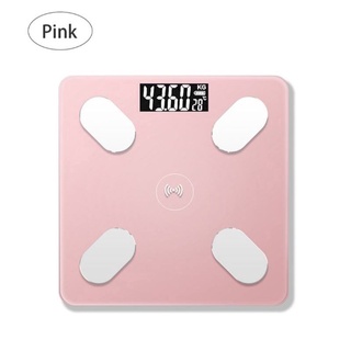 藍牙體脂 BMI 秤智能電子秤 LED 數字體重秤/粉紅色