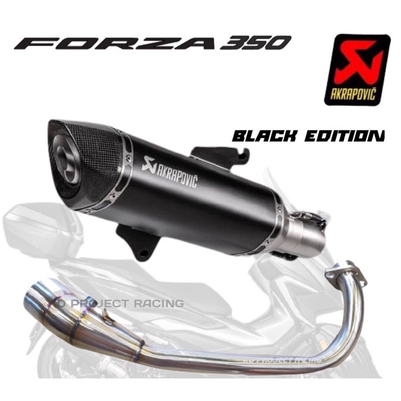 Honda Forza350 ADV350 Black Edition akrapovic 排氣管
