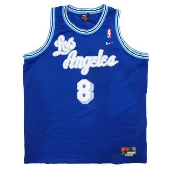 100%正品 Nike Swingman Kobe Bryant 布萊恩 草寫藍 MPLS湖人隊復古絕版球衣Lakers