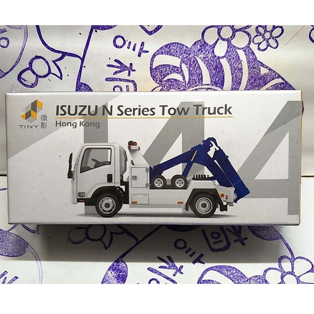(現貨)Tiny 微影 144  Isuzu N Series Tow Truck 白拖車