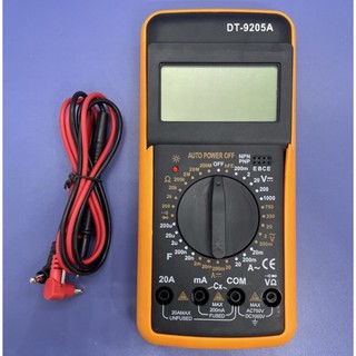 現貨 DT9205A 液晶顯示 三用電表 三用電錶 具蜂鳴功能 可測電容-款2