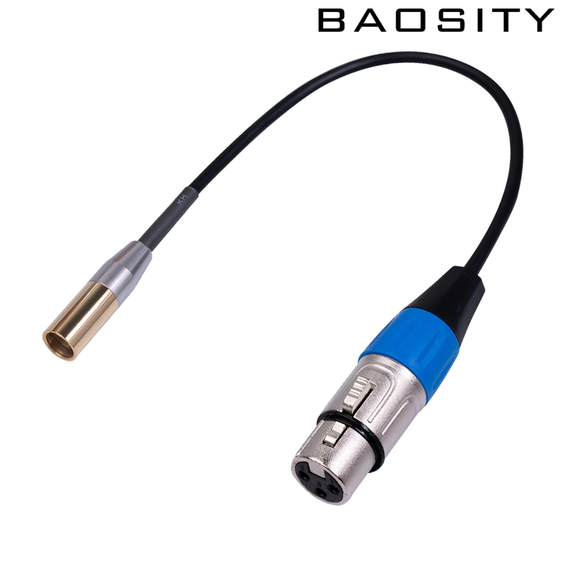 [BAOSITY]用於麥克風和混音器的迷你 Xlr 公頭轉 3 針 XLR 母頭音頻線 0.3m