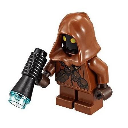 【小荳樂高】LEGO 星戰系列 SW 人偶 Jawa 有胸章版 (75136原裝人偶) SW0590 附手持物