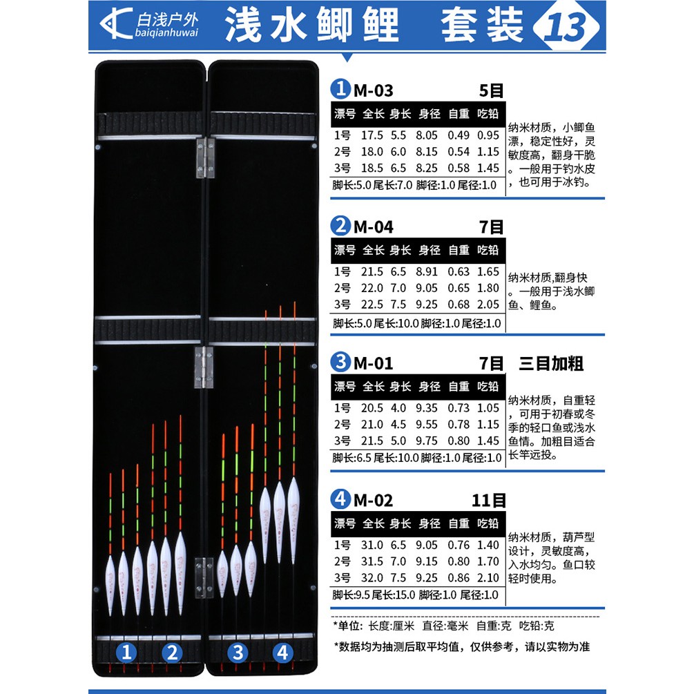 戶外釣魚配件浮標盒 浮漂魚漂套裝漁具漂盒子加粗醒目輕口羅非鯽魚漂深水湖庫釣魚用品 蝦皮購物