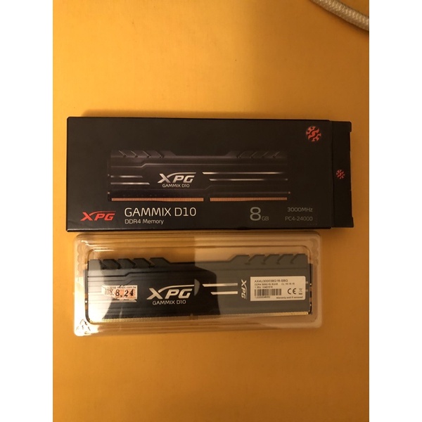 [二手]威剛XPG D10 GAMMIX DDR4 8G 3000MHz