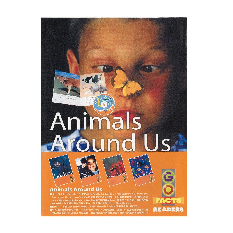 Go Facts Readers - Level 2：Animal Around Us Series 含CD 英文讀本