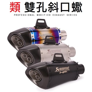 【免運】R15 小阿魯 GSX S150 CBR FORCE 雙出 異形蠍 仿蠍 碳纖維 排氣管 燒鈦 鍍鈦 回壓 直通