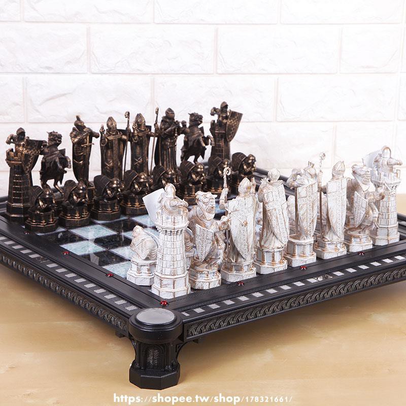 新款熱銷 正版現貨哈利波特周邊巫師棋國際象棋西洋棋棋盤金屬棋子生日禮物 蝦皮購物