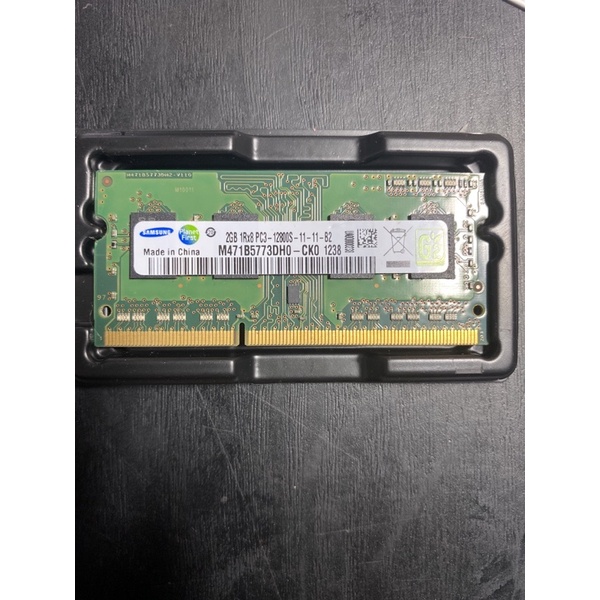 Samsung 2GB DDR3 記憶體SO-DIMM 204pin PC3-12800S 1600MHz-224