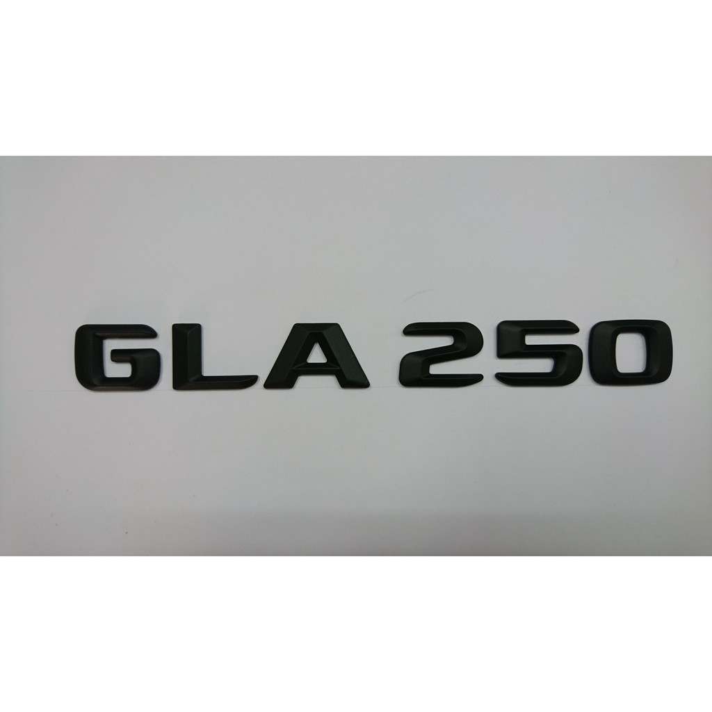 ~圓夢工廠~ 賓士 Benz X156 2015 16 17 18 GLA250 消光黑後車廂字貼 字體同原廠款式