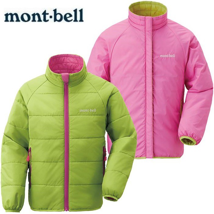 Mont-Bell 小朋友保暖外套/雙面穿化纖外套/夾克 小童款 1101449 SGLF 春綠粉雙色 montbell