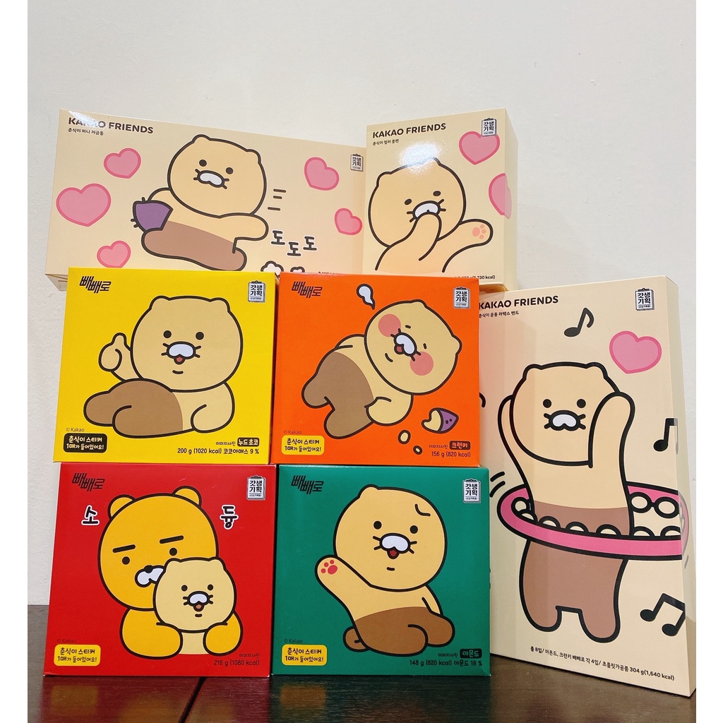 韓國Pepero x Kakao Friends 巧克力棒 春植限定包裝 Choonsik[Silvia韓國代購]