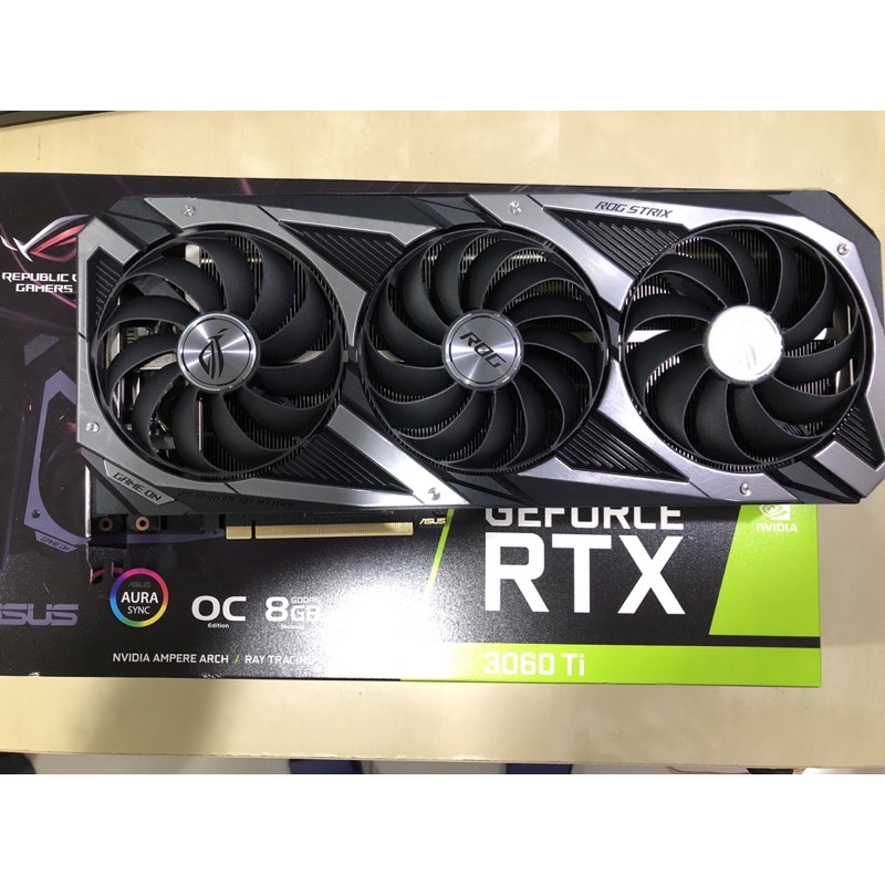 ASUS ROG STRIX RTX3060TI O8G GAMING (2020/12/3 原價屋購買 已註冊五年保)