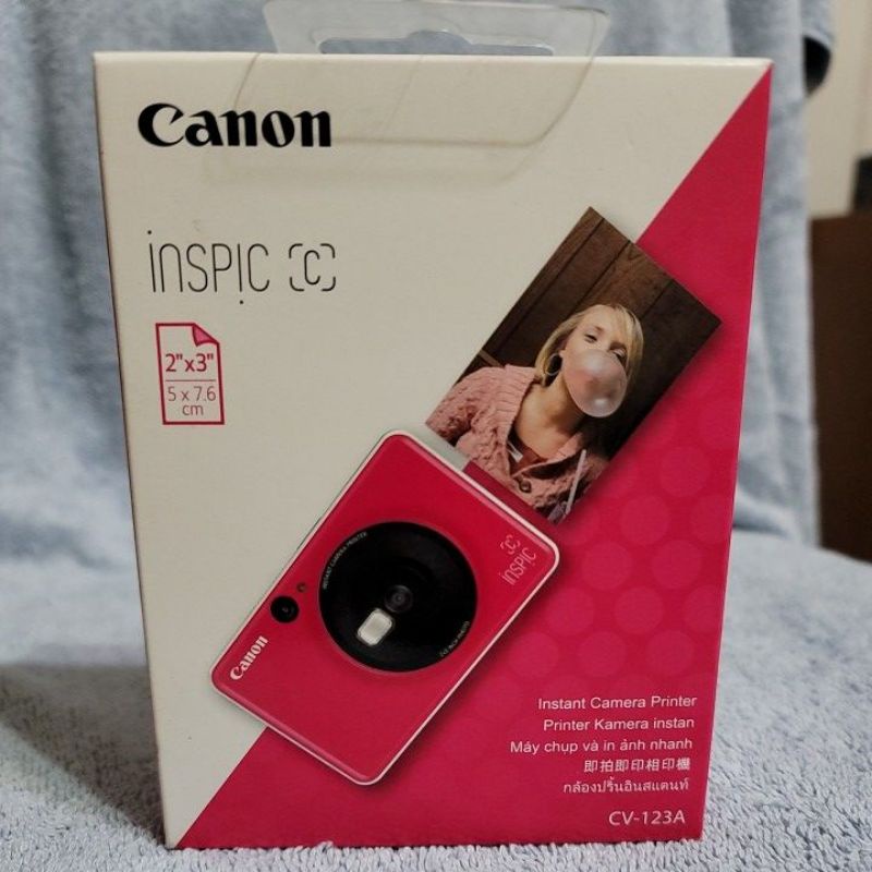 全新 Canon iNSPIC 【C】CV-123拍可印相機（桃紅色）