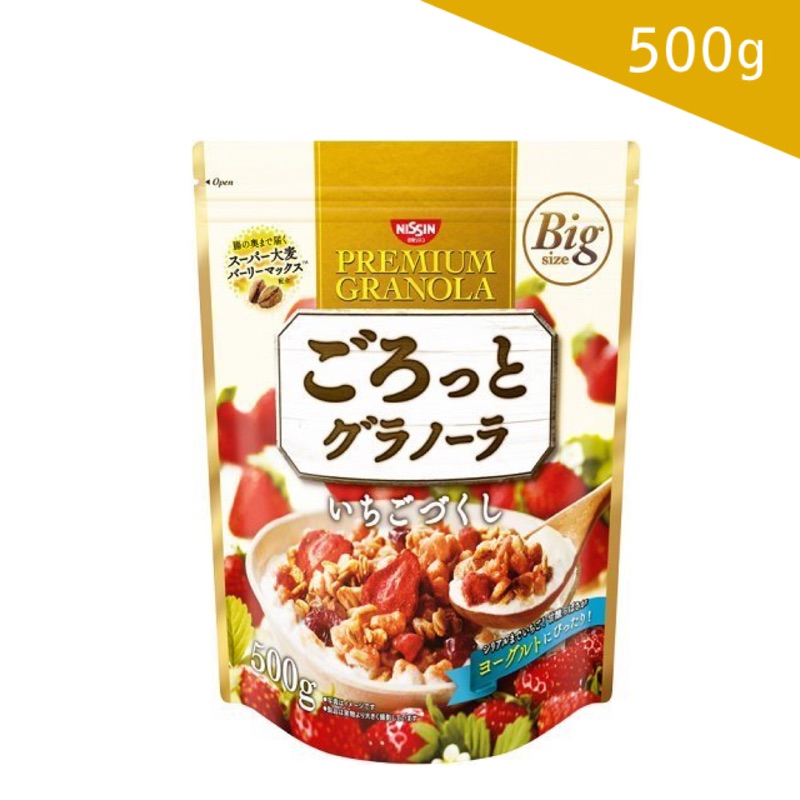 日清 早餐麥片 草莓穀物- (500g)綜合草莓穀物 大包裝