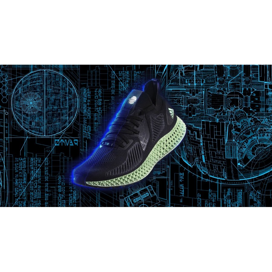 柯拔 Adidas Alphaedge 4D Star Wars FV4685 死星 聯名 星際大戰 黑 白灰