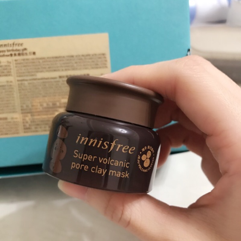 Innisfree 濟州火山泥面膜/控油蜜粉3G