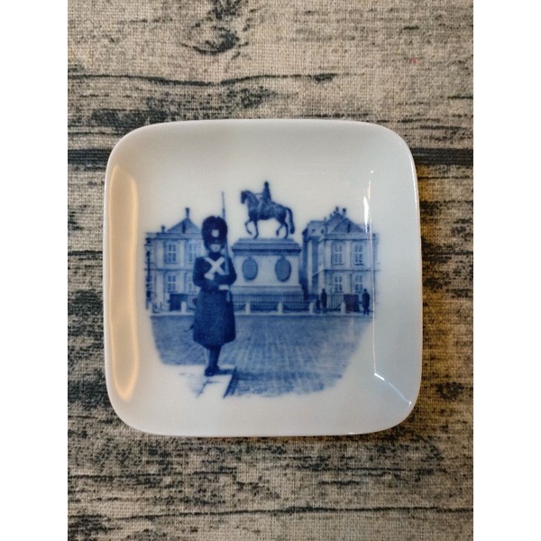 Vintage 皇家哥本哈根 Royal Copenhagen 瓷器/牆掛 迷你正方形小瓷盤