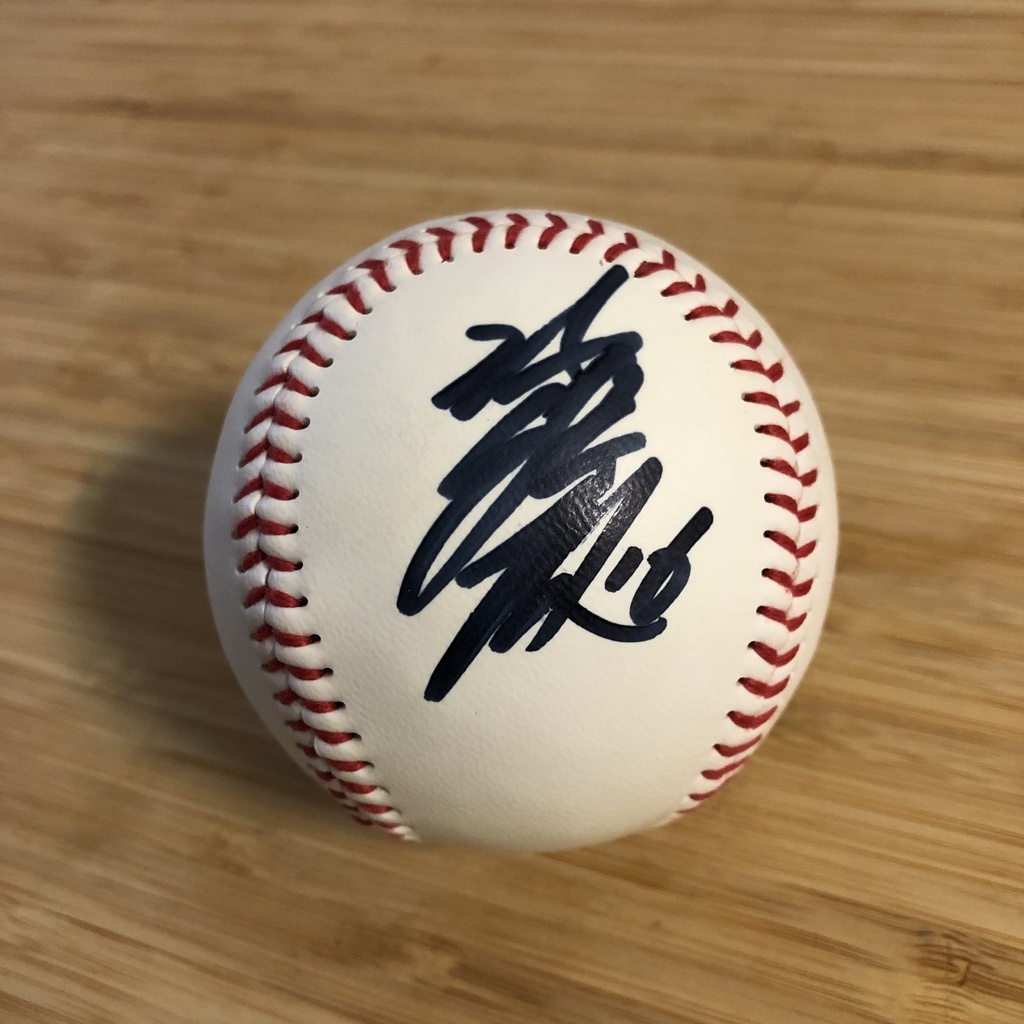 MLB 美國職棒 巴爾的摩金鶯 陳偉殷簽名 紀念棒球