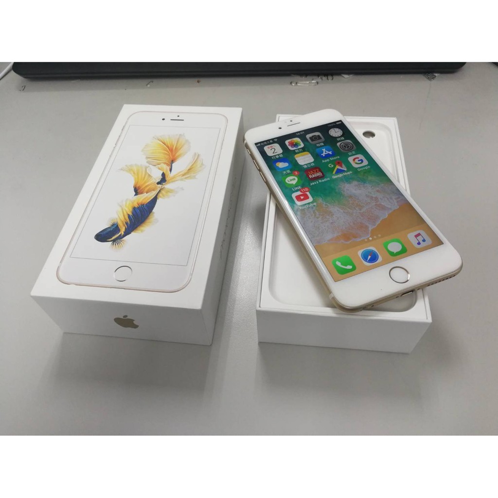 Iphone 6s Plus 金64g 9成新 盒裝與機身序號一樣 盒裝配件齊全 功能正常 無泡水摔機 中彰雲面交 蝦皮購物