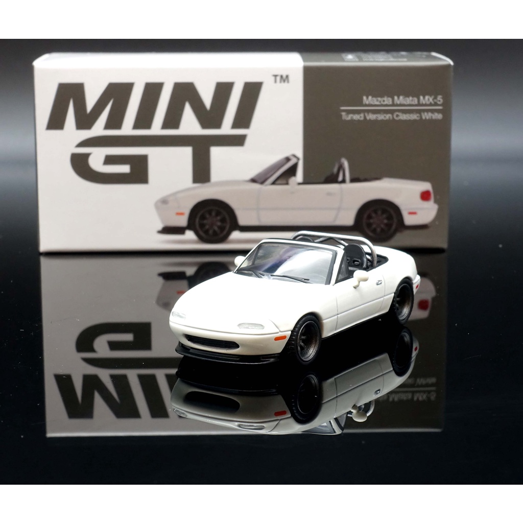 Mini GT 1/64 Mazda Miata MX-5 (NA) Tuned 白 #304 MASH