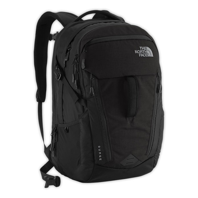 新款The North Face SURGE 30公升/15吋 電腦包/登山包/登機包/後背包-黑色(大特價2099)