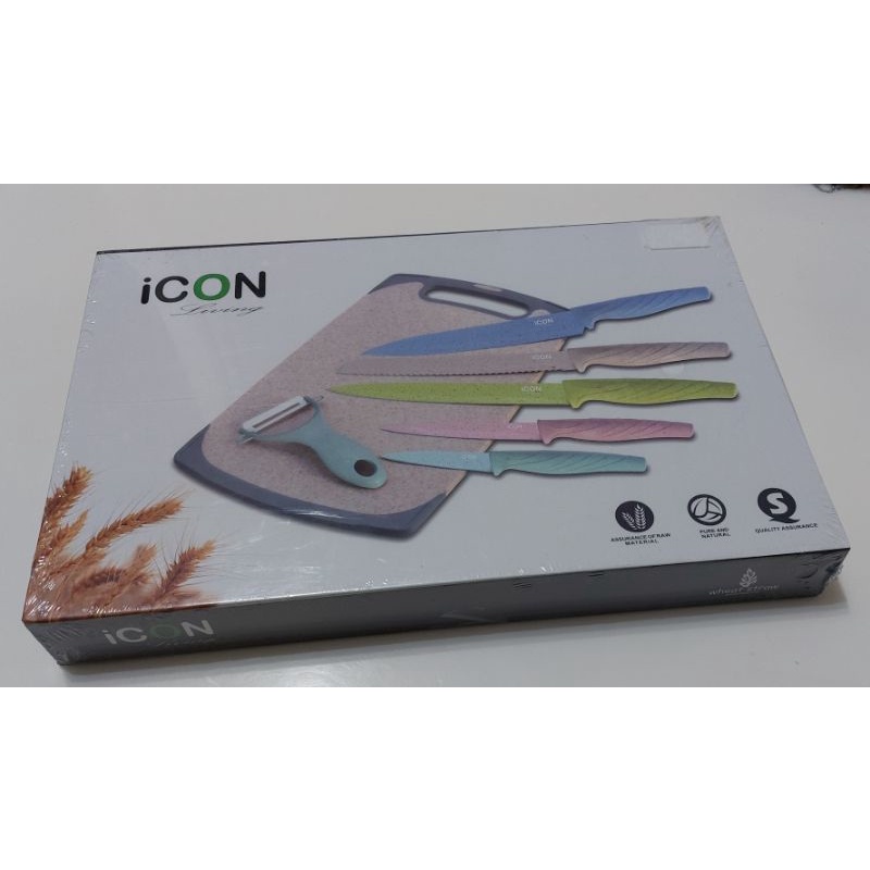 降價嘍🎯【iCON Living】馬卡龍不沾刀具砧板組 7件組