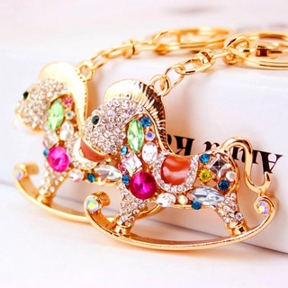 Super Diamond鑽石💎屬馬生肖的亮晶晶彩鑽時尚吊飾/ Hello Kitty鑰匙圈