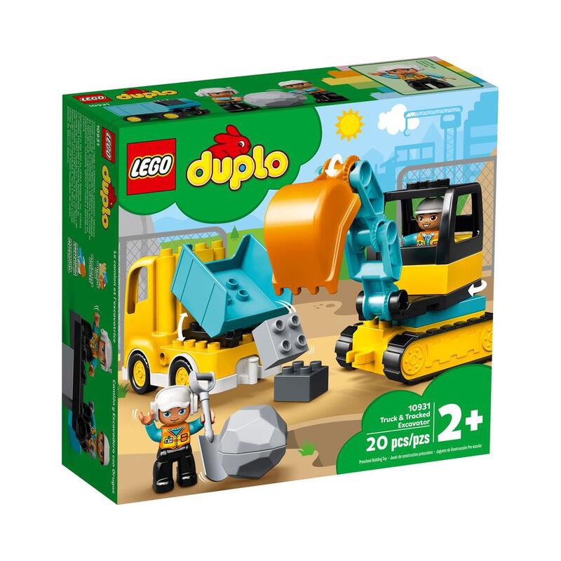 RUBY 樂高 LEGO 10931 Duplo 得寶系列 卡車&amp;挖土機