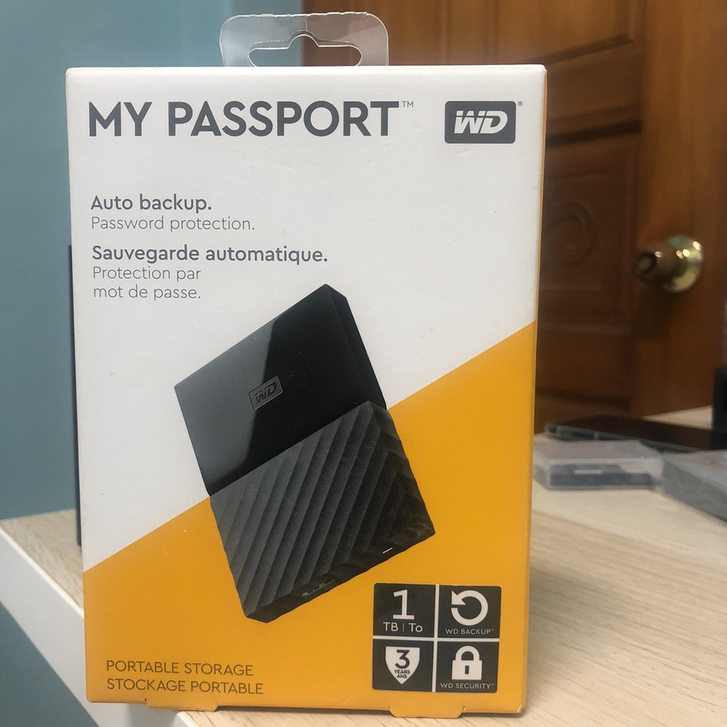 WD My Passport 1TB 2.5吋行動硬碟 WDBYNN0010BBK-WESN