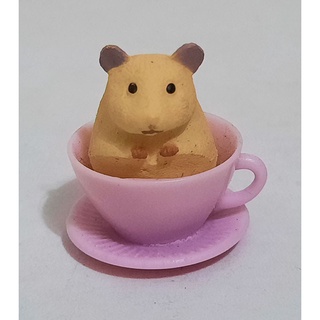 杯中動物 咖啡杯裡的鼠倉 扭蛋/公仔/小擺件