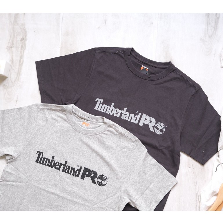 ABOUT。Timberland PRO 男版 厚磅 寬鬆版 經典文字 短Tee 短袖上衣