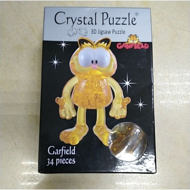 加菲貓-3D立體水晶拼圖(34片)