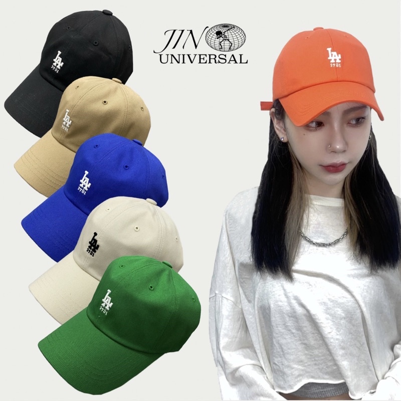 【JIN】 🇰🇷韓國 JIN UNIVERSAL LA刺繡老帽 LA1781 多色老帽 帽子 刺繡 棒球帽