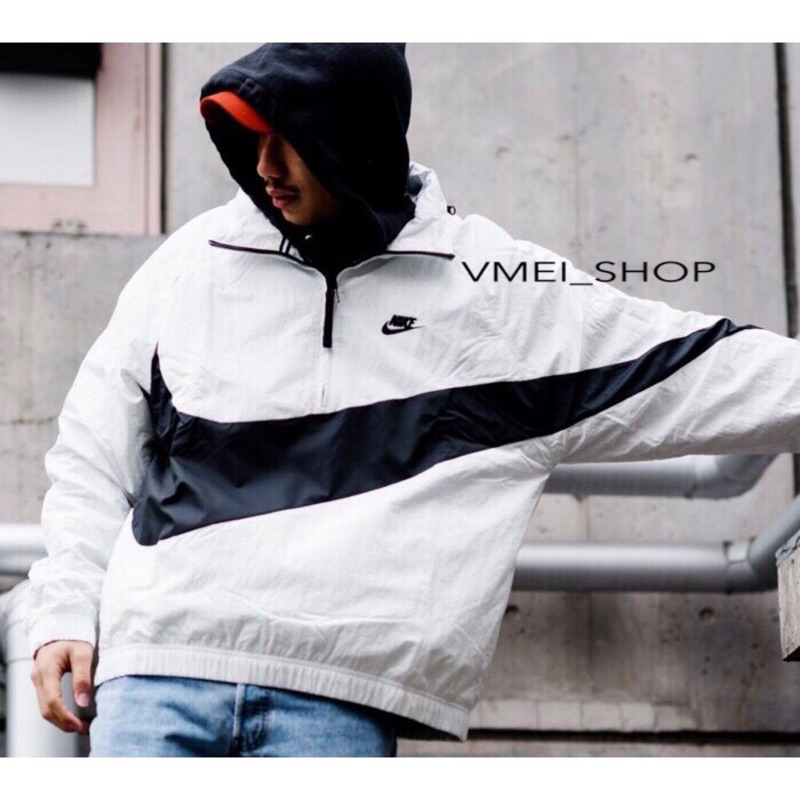 nike logo coat