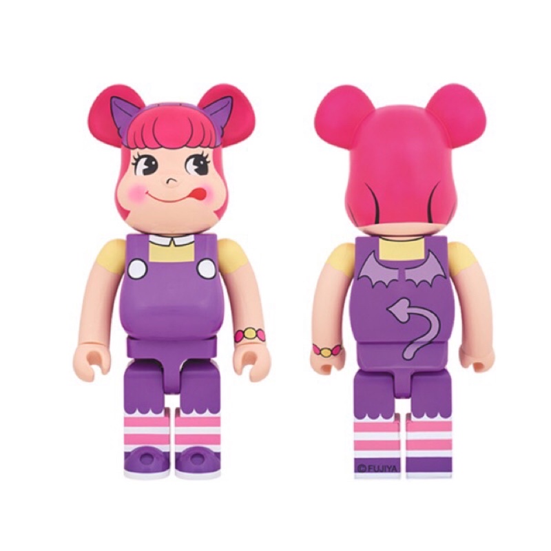 BLS • BE@RBRICK 1000% PEKOLA 不二家 惡魔 奶妹 BEARBRICK 庫柏力克熊 惡魔奶妹