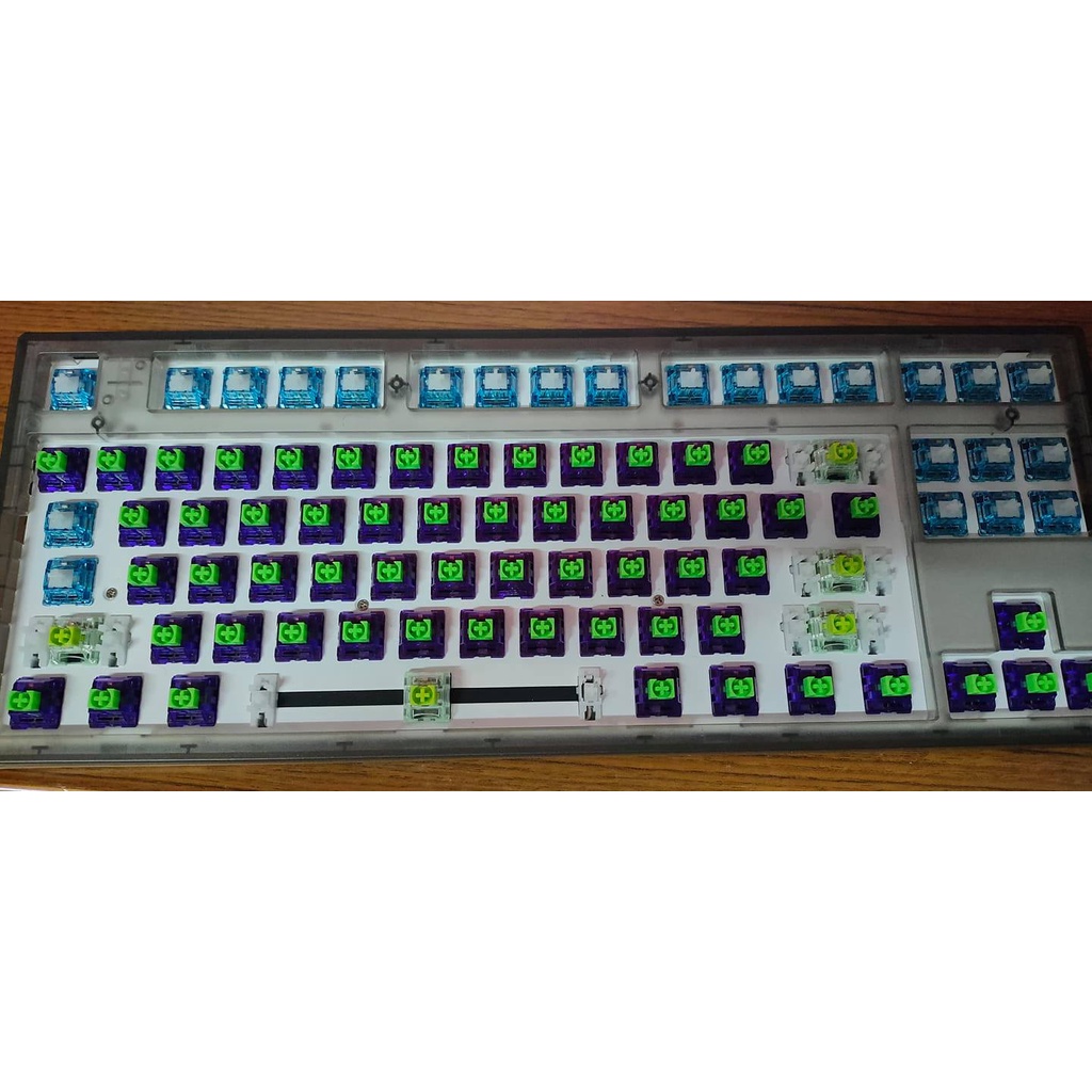 [FL CMMK]腹靈MK870 黑透配色 RGB 單模 80%TKL 音樂律動 鍵盤套件