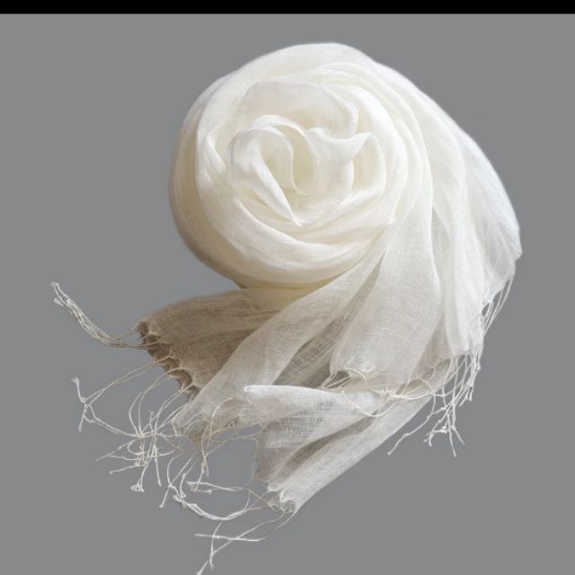 純天然亞麻植物纖維染** 圍巾