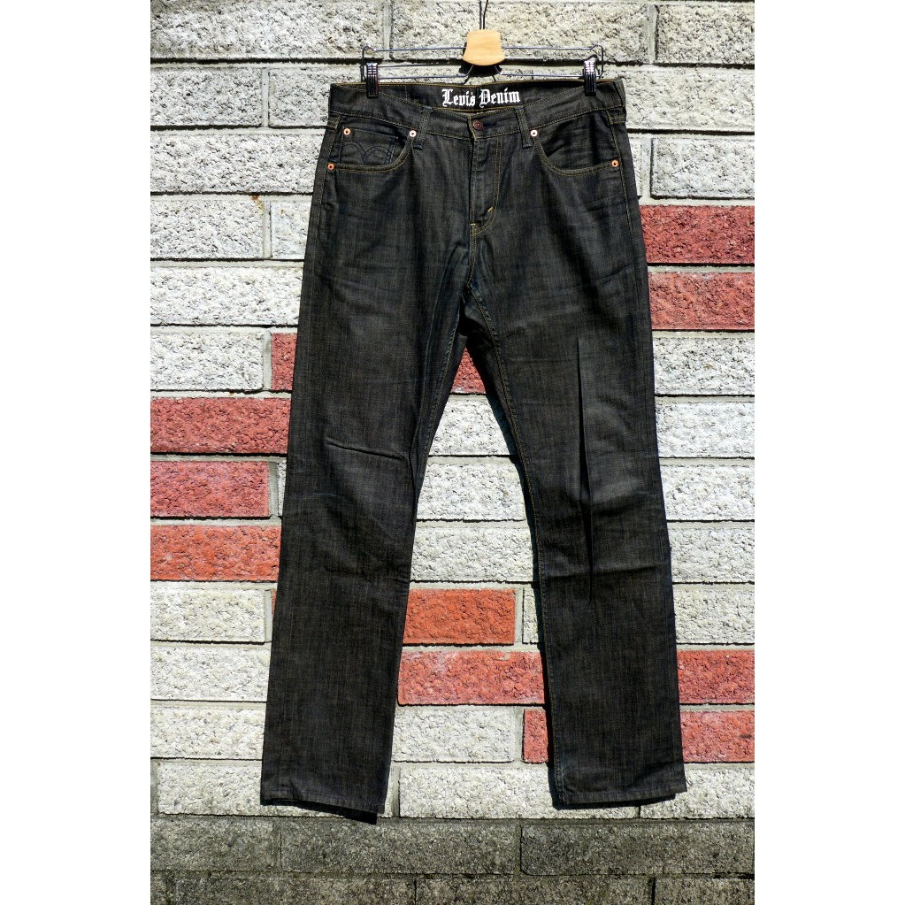 levis 522 二手牛仔褲-正品  黑色-(levis 00522-0073 )-W34  L34